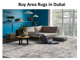 Buy Area Rugs in Dubai