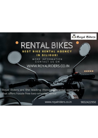 Rental Bike Agency In Siliguri Royal Riders