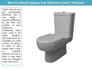 4 Reasons Why You Should Upgrade Your Toilet Seat Covers