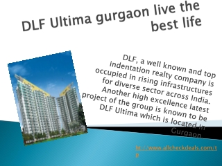 DLF Ultima Gurgaon