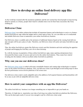 Deliveroo Clone - Appkodes