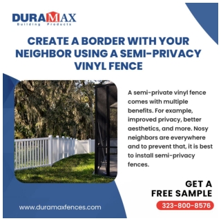 Create a Border with Your Neighbor Using a Semi-privacy Vinyl Fence