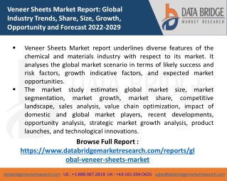 Veneer Sheets Market