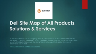 Dell Site Map of All Products  Solutions & Services