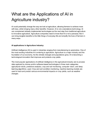 Application of Ai in artificial intelligence - Google Docs