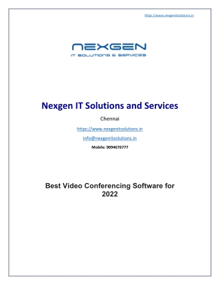 Best Video Conferencing Software