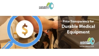 Price Transparency for Durable Medical Equipment