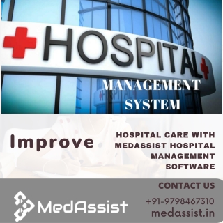 Maintain Healthcare System with Medassist Hospital Software