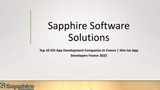 Top 10 Ios App Development Companies In France | Hire Ios App Developers France