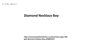 Diamond Necklace Boy Lespetiteshistoires.eu...