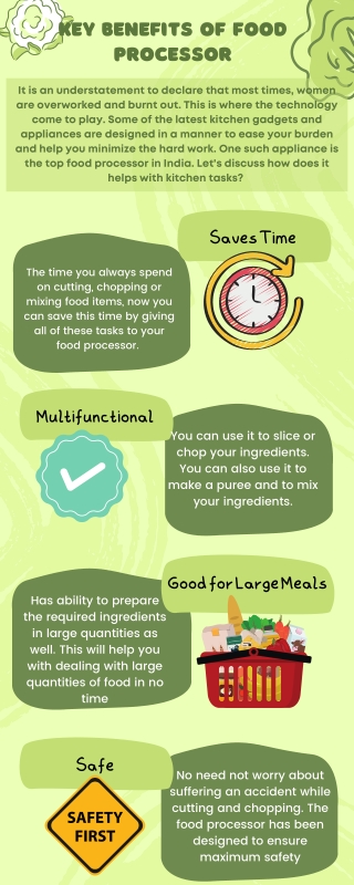 Key Benefits Of Food Processor