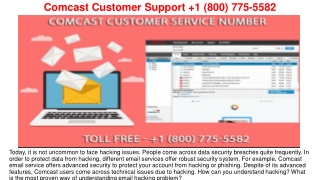 Comcast Customer Support  1(800) 775 5582