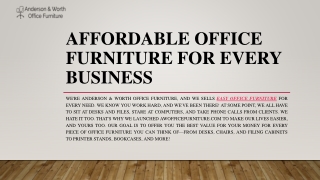 Affordable Office Furniture for Every Business | Awofficefurniture.com