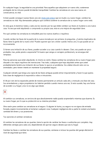 Principales razones por las que sustituir el cierre al mudarte a una nueva casa