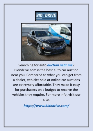 Auto Auction Near Me | Bidndrive.com