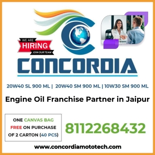 Engine Oil Franchise Partner in Jaipur - 8112268432