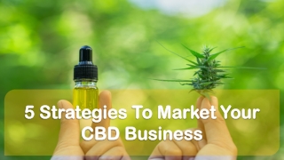 5 Strategies To Market Your CBD Business