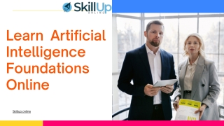 Learn Artificial Intelligence Foundations Online