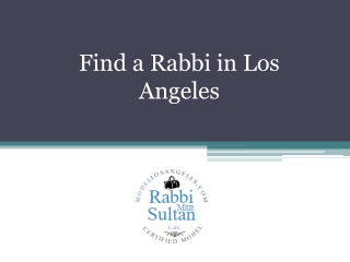 Find a Rabbi in Los Angeles - Mohellosangeles.com