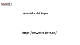 Anwaltskanzlei Siegen Ra-kotz.de......