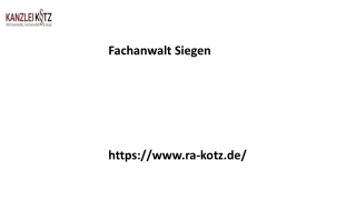 Fachanwalt Siegen Ra-kotz.de....