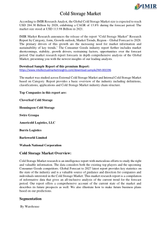 Cold Storage Market