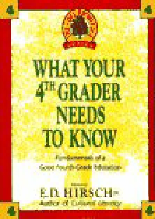 ePUB  WHAT YOUR 4TH GRADER NEEDS TO KNOW Core Knowledge Series