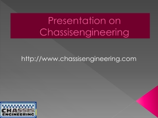 Chassis Engineering- State-Of-Art Racing Components Supplier