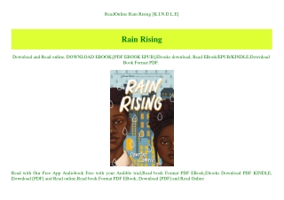 ReadOnline Rain Rising [K.I.N.D.L.E]