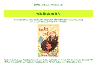 [READ] Iveliz Explains It All (Ebook pdf)