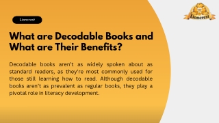 An Introduction About Decodable Books and Their Benefits