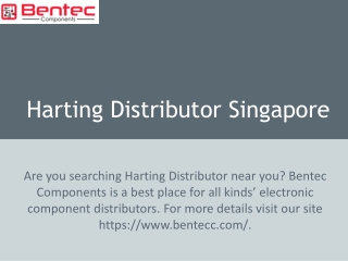 Harting Distributor Singapore