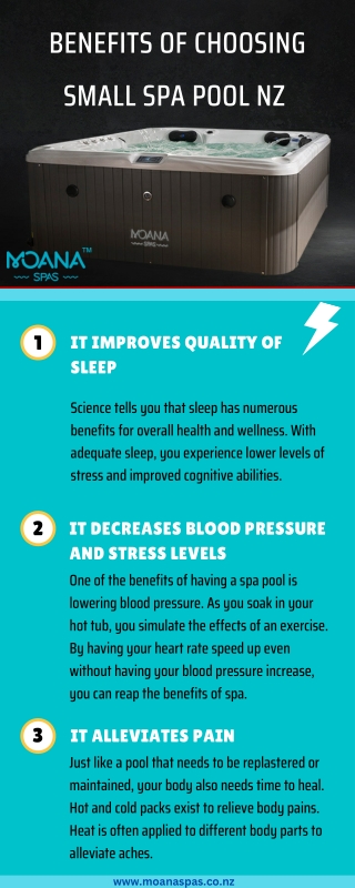 Benefits of choosing Small Spa Pool NZ