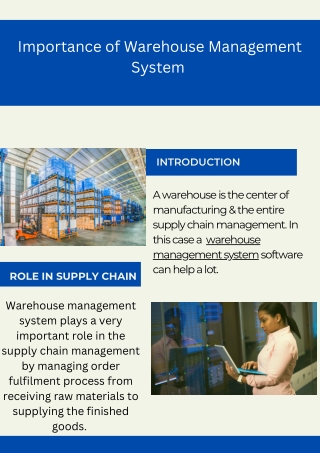 Importance of Warehouse Management System