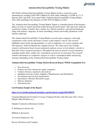 Antimicrobial Susceptibility Testing Market IMIR