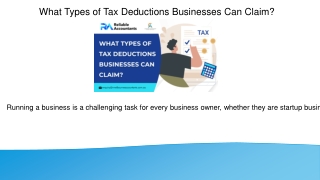What Types of Tax Deductions Businesses Can Claim