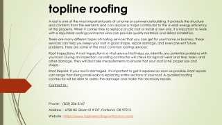 topline roofing