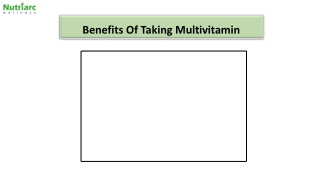Benefits Of Taking Multivitamin