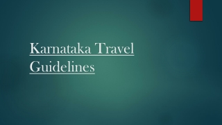 Get the Most Recent Covid-19 Travel Advice for Karnataka