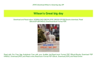 [PDF] Download Wilson's Great big day ZIP