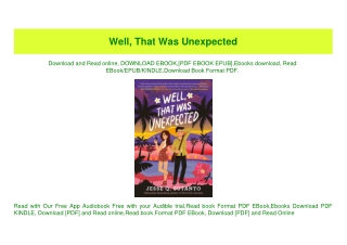 PDF) Well  That Was Unexpected (DOWNLOAD E.B.O.O.K.^)