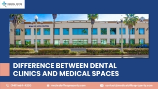 Difference Between Dental Clinics And Medical Spaces