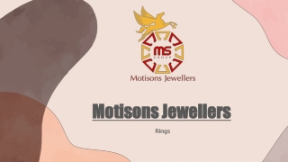 Motisons Jewellers - Rings