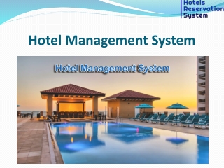 Hotel Management System