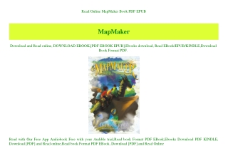 Read Online MapMaker Book PDF EPUB
