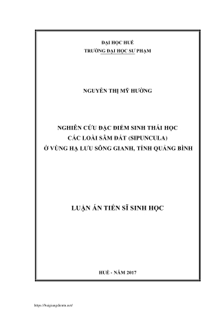 Nghiên cứu đặc điểm sinh thái học các loài sâm đất