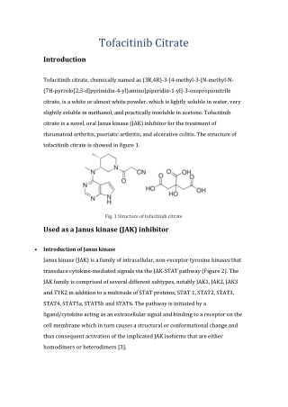 Tofacitinib Citrate