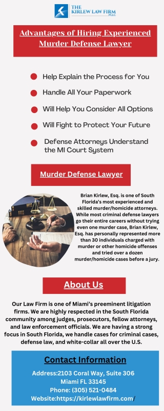 Advantages of Hiring Experienced Murder Defense Lawyer