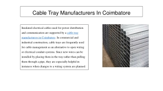 Cable Tray
