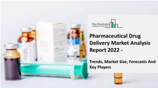 Pharmaceutical Drug Delivery Market - Market Analysis, Size, Share, Trend